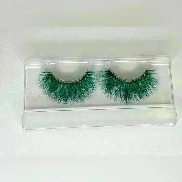 Green volume/full/long Halloween lashes(RC14) - Picture 1 of 3